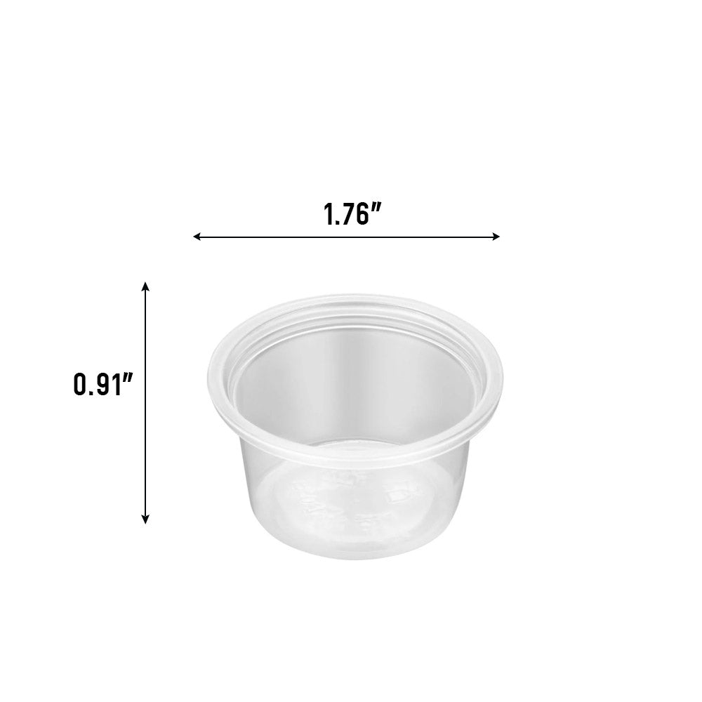 075oz portion cup with dimension