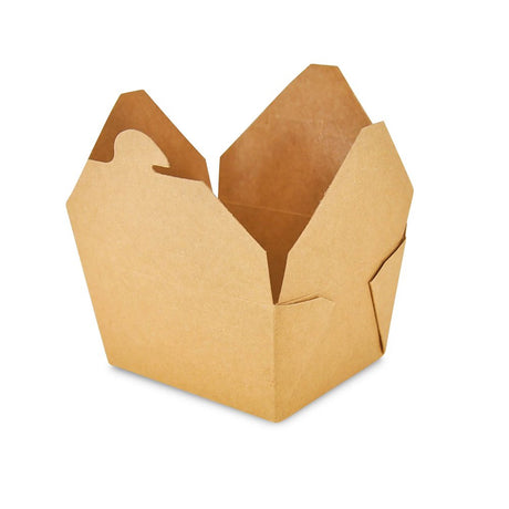 1 Kraft Takeout Box Open