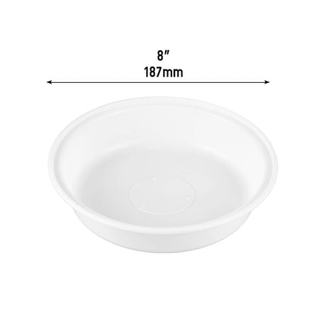 1200ml 8in White PP Bow Dimension