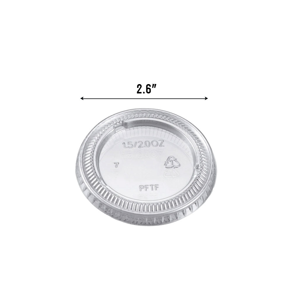 150 2oz portion lid with dimension