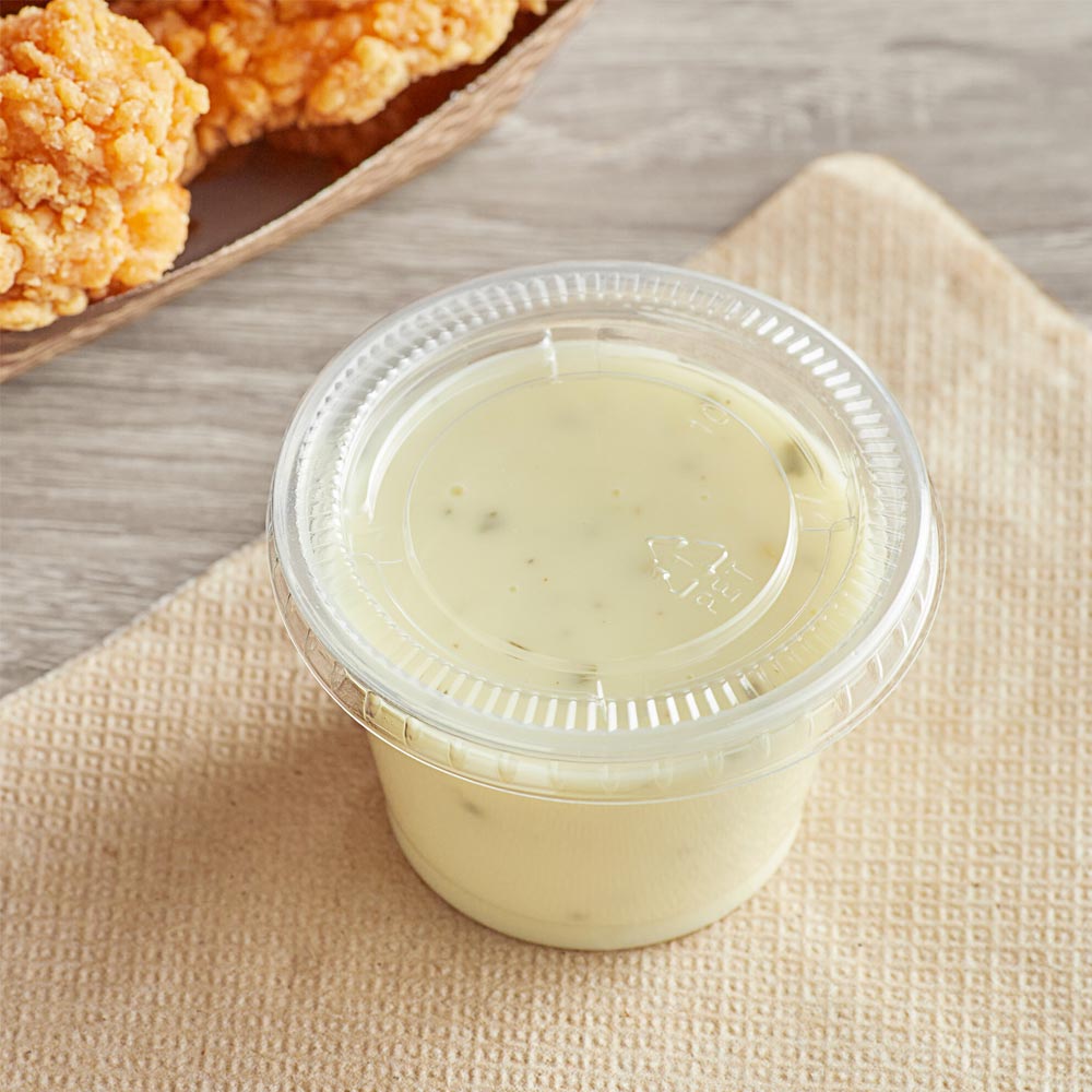 150 2oz portion lid with sauce