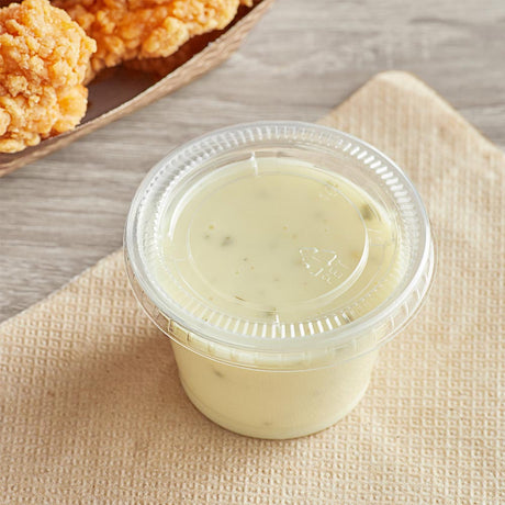 150 2oz portion lid with sauce