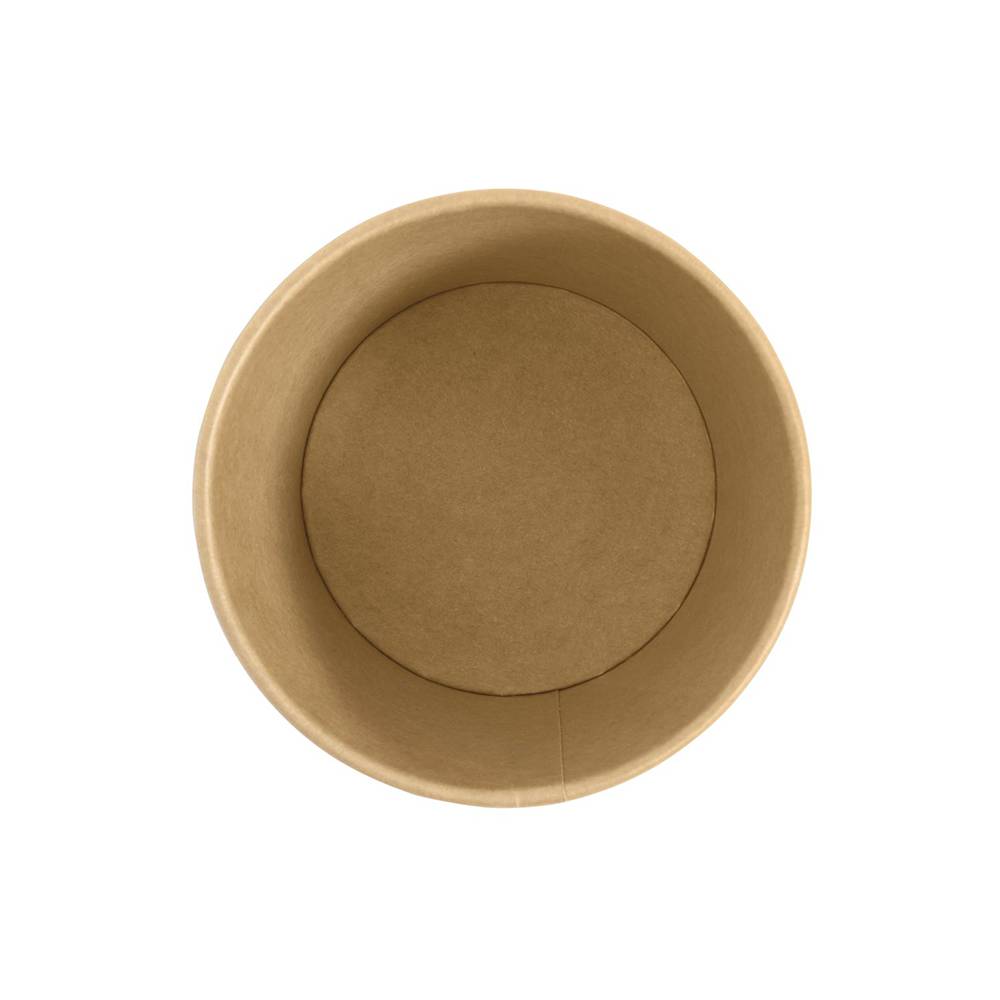 16oz Kraft Deli Cup Top View
