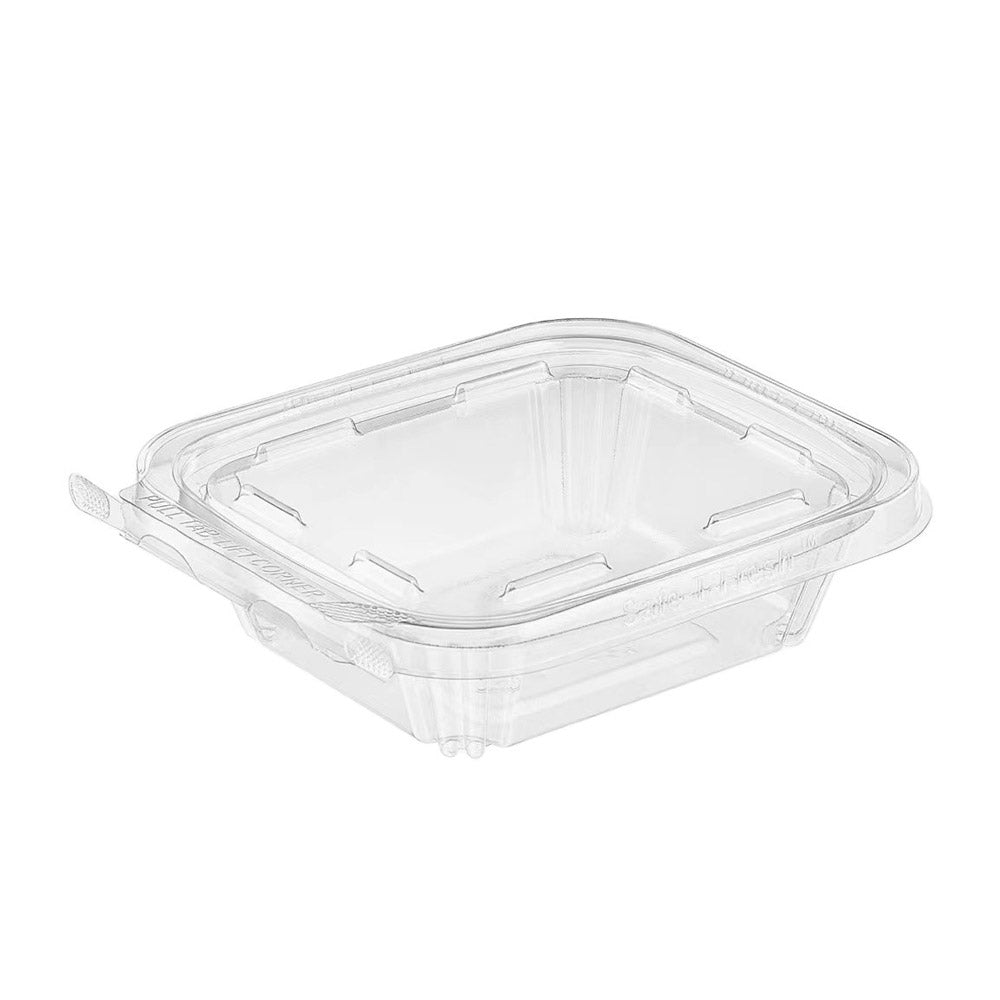 Crystal Seal® 24 oz Clear Plastic Tamper-Evident Container - 7 5