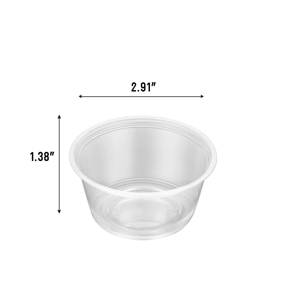 325oz portion cup with dimension
