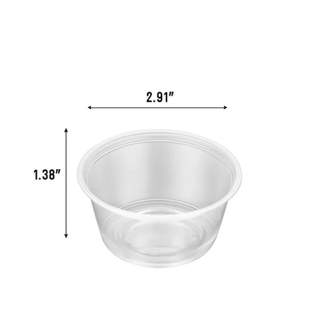 325oz portion cup with dimension