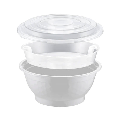 50oz PP White Bowl With Insert