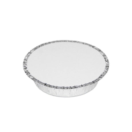 7 Round Aluminum Foil Container with Lid Closed