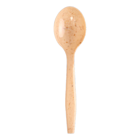 6" Wheat Fibre Spoon - Eco Friendly