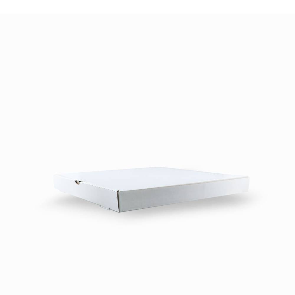 White Pizza Box Side Closed