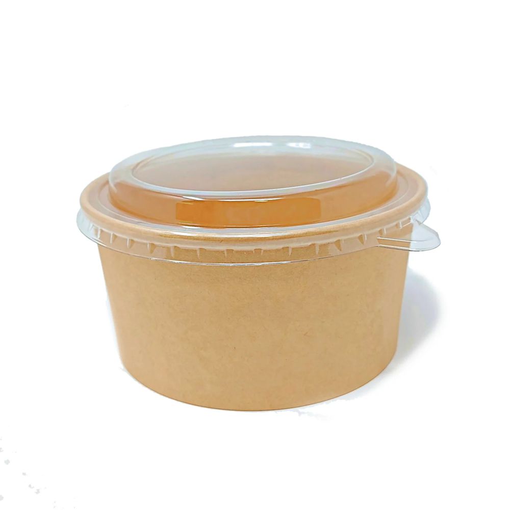 Kraft Paper Bowl 1000ml With Lid