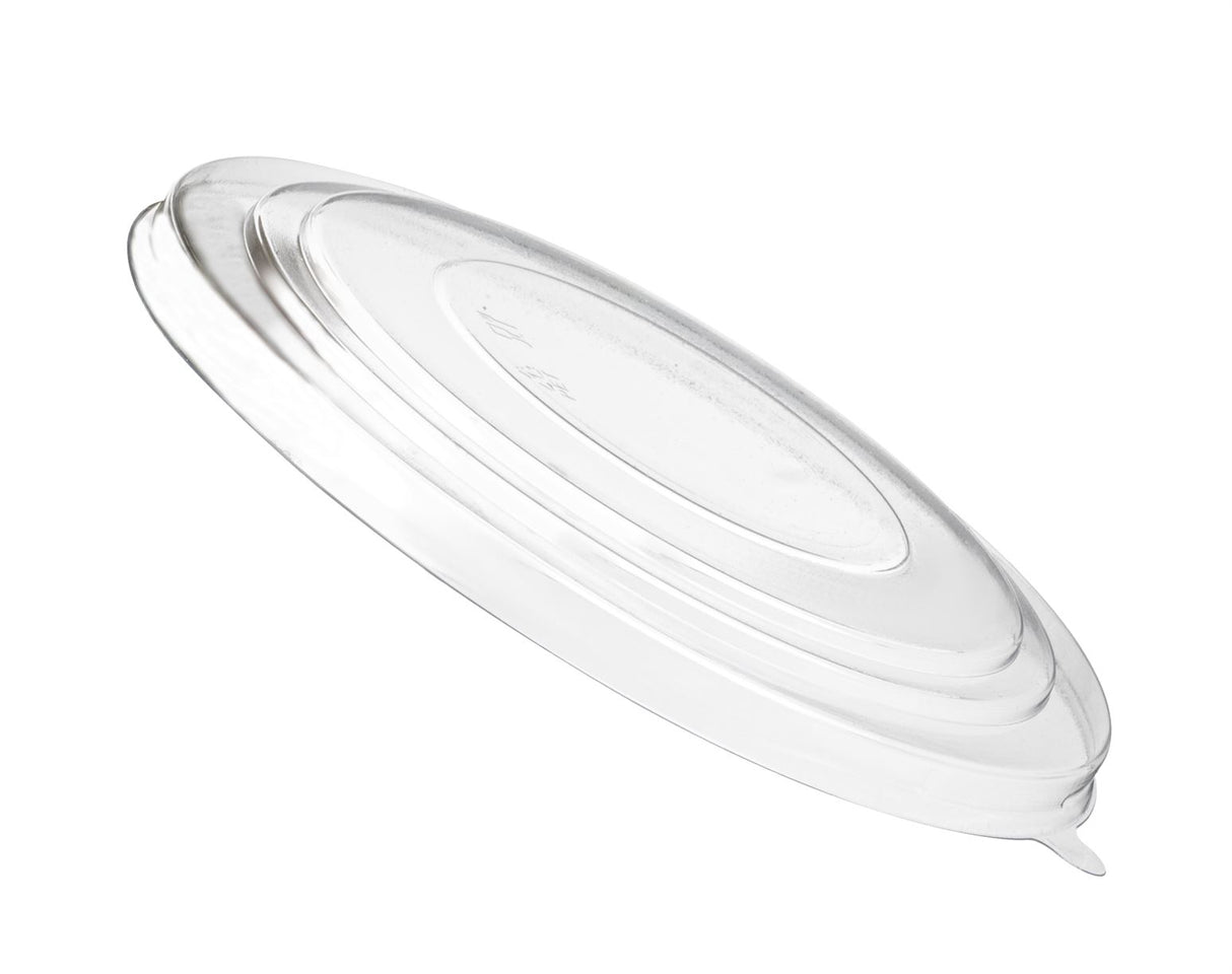 165mm PET Clear Round Lid for 1100-1300ml Kraft Round Paper Bowl (Lid Only) - 300 Pcs