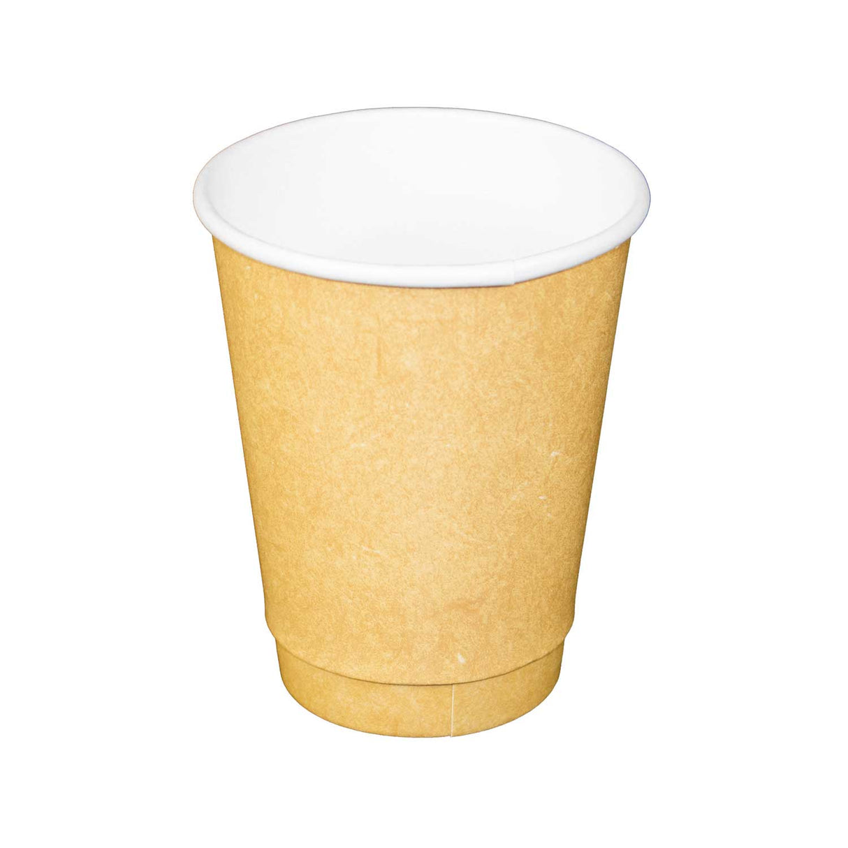 12oz Kraft Paper Double Wall Cups - 500 Pcs