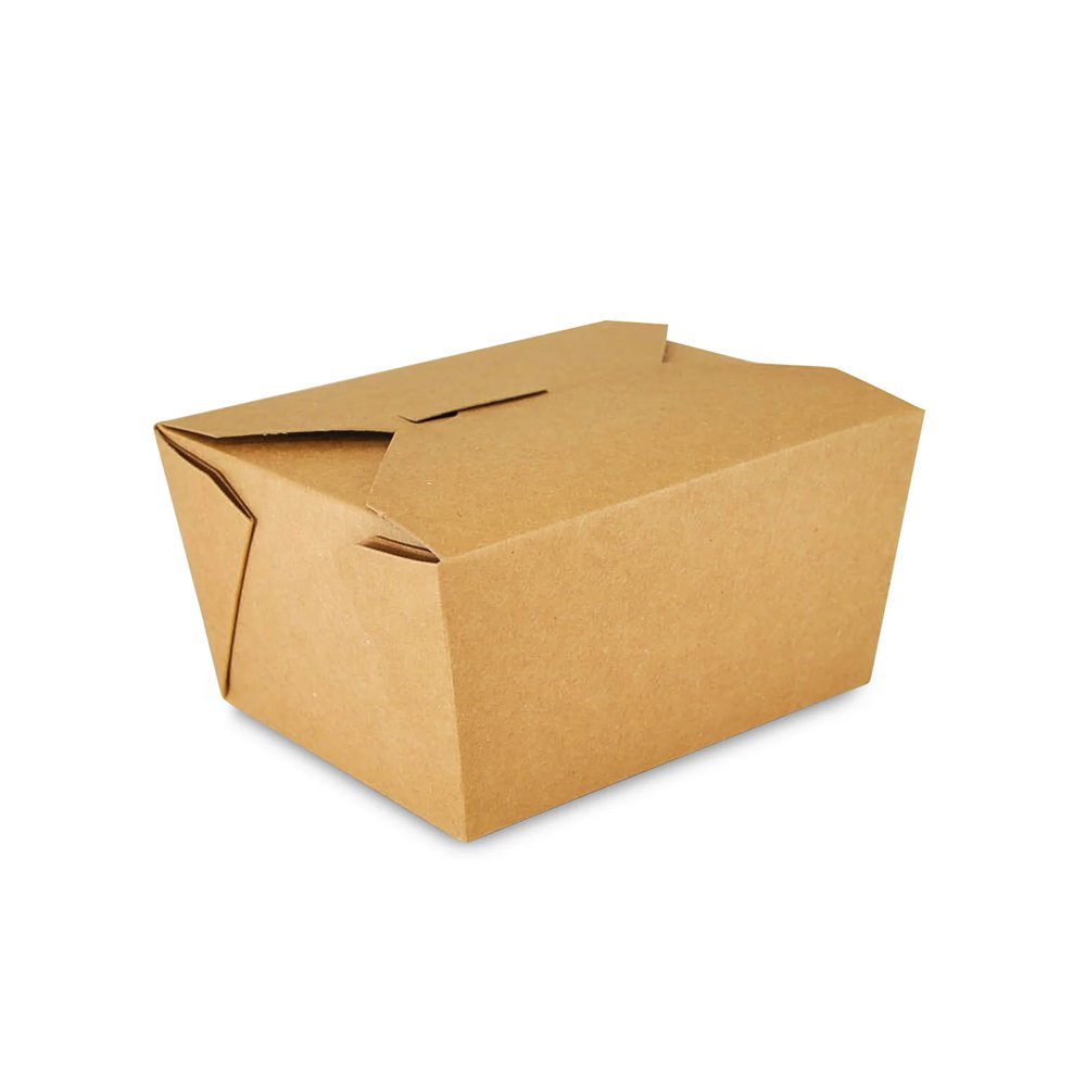 100 PACK] Take Out Food Containers 26 oz Kraft Brown Paper Take Out Boxes  Microwaveable Leak and Grease Resistant Food Containers - To Go Containers  for Restaurant, Catering - Recyclable Lunch Box #1 