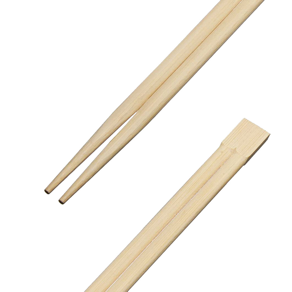 8 Bamboo Twin Chopsticks Individually Wrapped Paper Zoomed