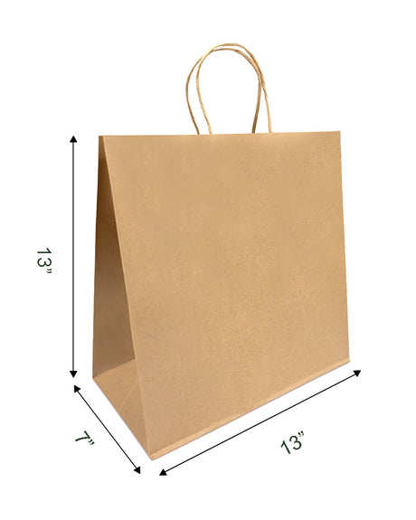 Kraft Bag with Handle 13x7x13