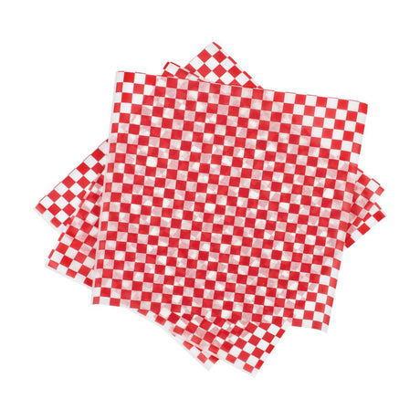 Red Checkered Basket Liner