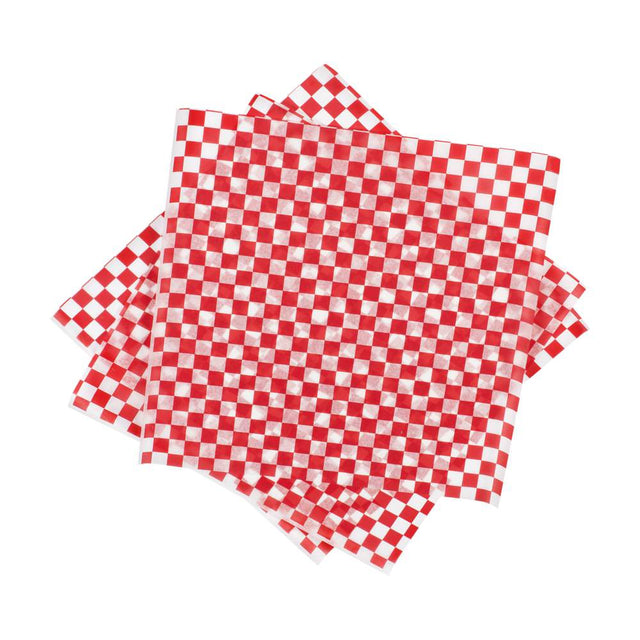Red Checkered Basket Liner