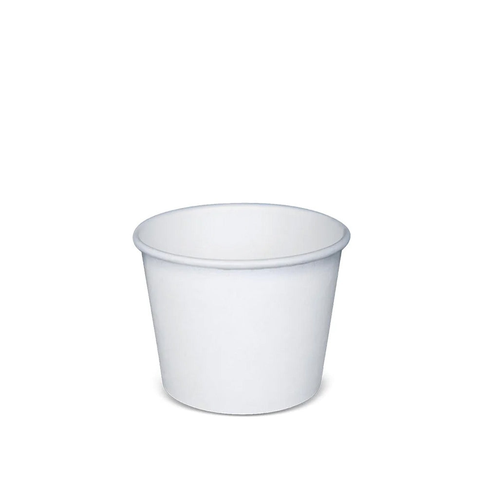 PB320W | 10oz White Paper Soup Cup (Base Only) - 1000 Pcs