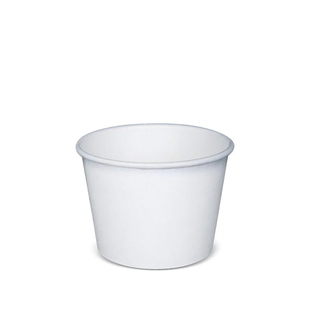Premium 12oz White Paper Soup Cup Base