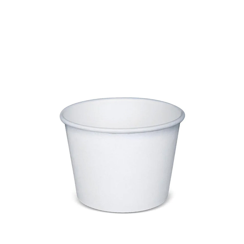 PB520W | 16oz White Paper Soup Cup (Base Only) - 1000 Pcs