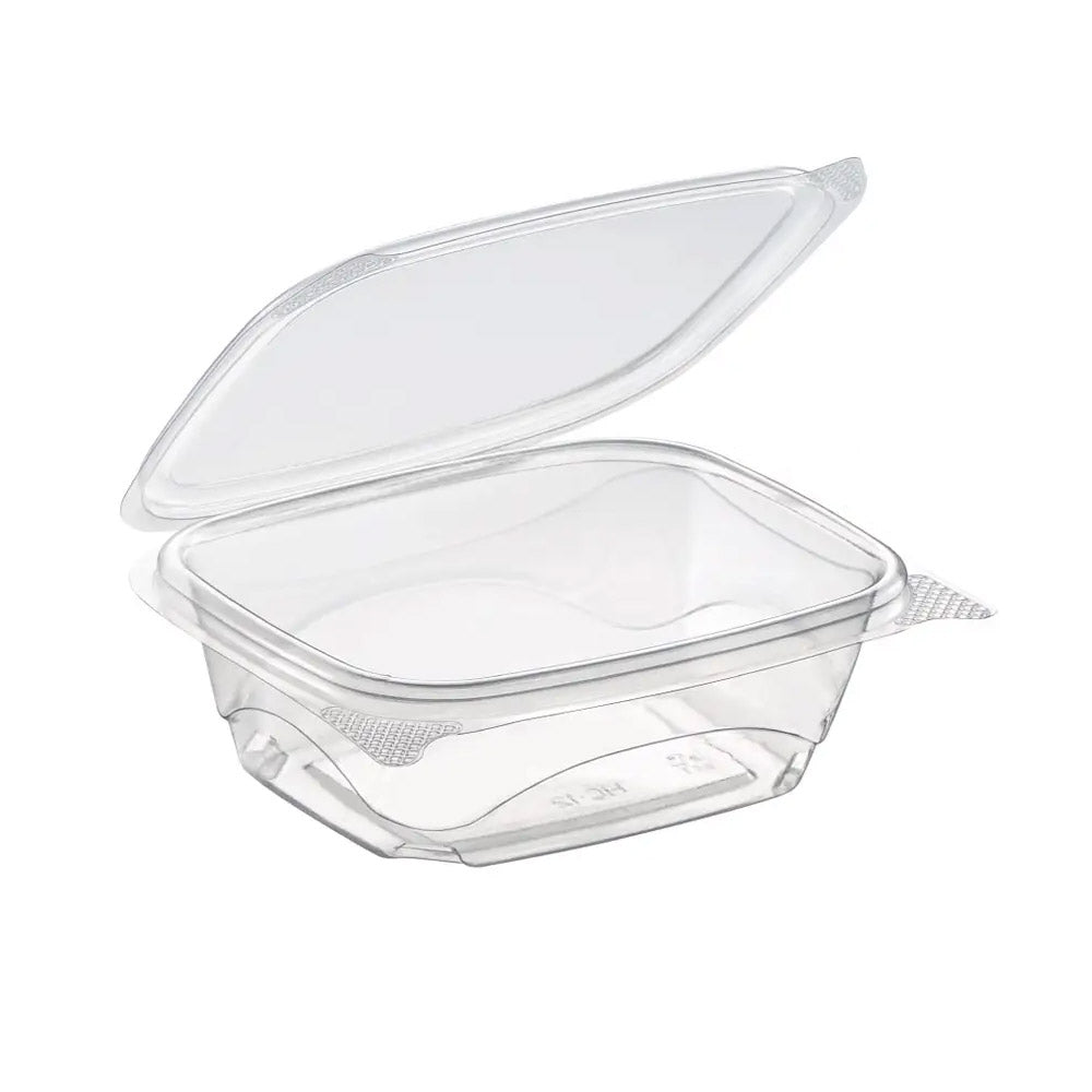 12oz Clear Hinged Container Open