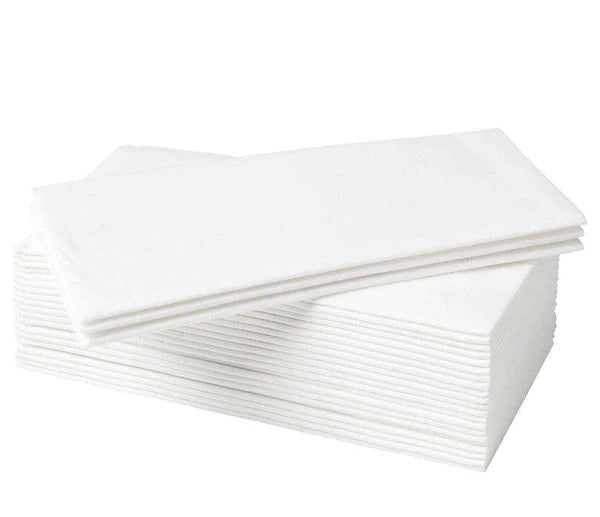 Hot Bargains 2-Ply Paper Napkins – 100 Pack, 33cm X 33cm, White, Absorbent – Made In UK - View #2