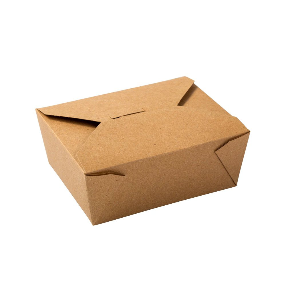 #8 | 46oz Eco-friendly Kraft Take-Out Box 6x4.75x2.5″ - 300 Pcs
