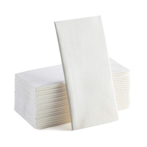 Air Laid White Linen Napkin - 15" x 16"