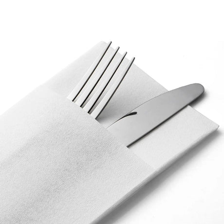 16x16.5" Cutlery Pocket Airlaid 1-Ply White Napkin - 1000 Pcs
