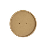 98mm Kraft Paper Soup Lid (Lid Only) - 500 Pcs