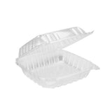 Anti-fog Clear Hinged PET Container 8x8x3" - 200 Pcs