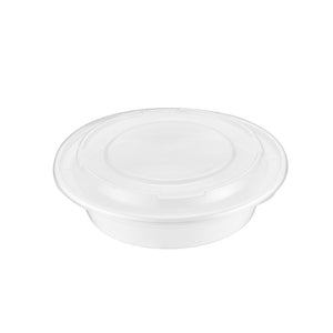 700ml | 24oz White Round Container (Shallow)