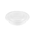 TY R24W 24oz White Round Container with Lid