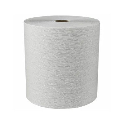 101020 | 1 Ply White Paper Towel Rolls - 600' x 12 Rolls