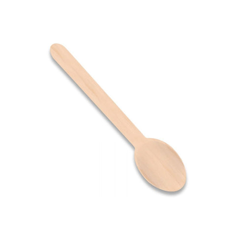 6.5” Compostable Wooden Spoon - 1000 Pcs