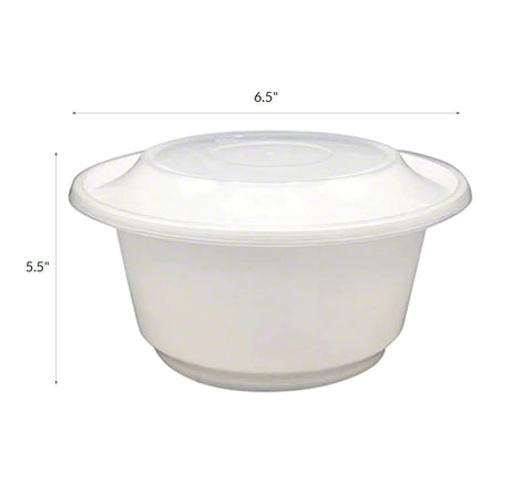 1100PPB | 36oz White PP Bowls (Base Only) - 300 Pcs