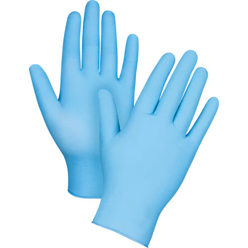 TouchFlex 4.8 mil Blue Powder Free Nitrile Gloves - 100 Pcs
