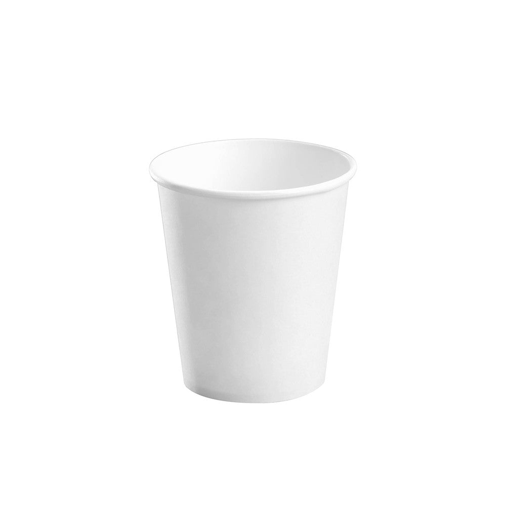 8oz White Hot Paper Cup - 1000 Pcs