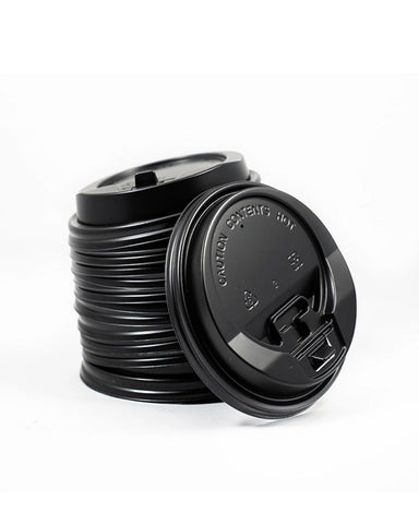 90mm Black Disposable Cup Lids