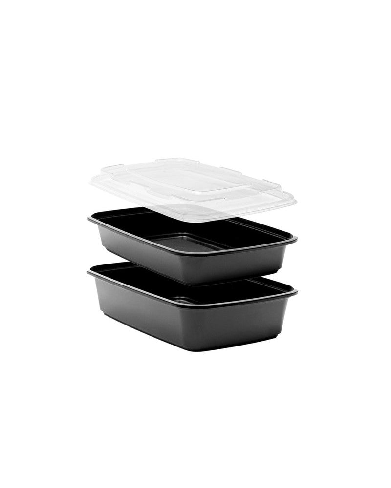 Black Plastic Containers  Black Take Out Containers