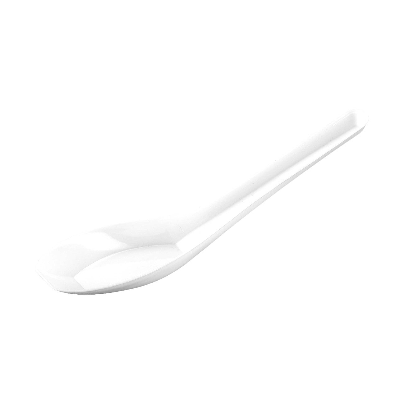 White Plastic Asian Soup Spoon for 3000 Pcs