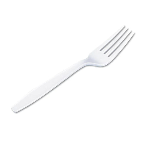 White Plastic Fork - 1000 Pcs