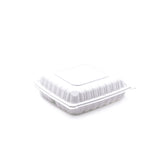 TY-91 | Square Clamshell PP Hinged Container 9x9x3″ – 150 Pcs