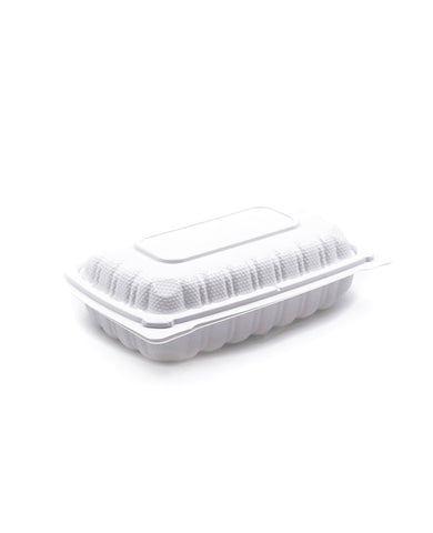 TY-96 | Rectangular Clamshell PP Hinged Container 9x6x3″ – 200 Pcs
