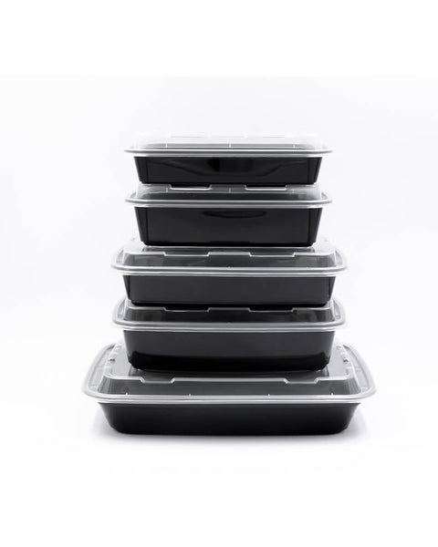 750ML CHANROL BLACK PLASTIC CONTAINER (500) - Performance Packaging